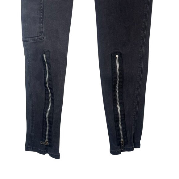 Royal Bones Skinny Jeans Pants w Zippers D-Rings Goth Punk Emo Metal Hot Topic 7 - Picture 8 of 8